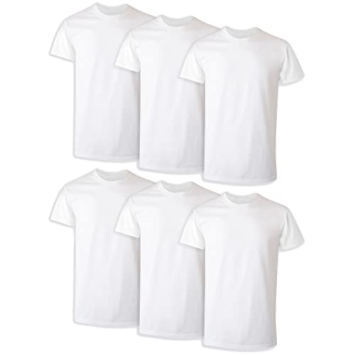 Hanes Ultimate® FreshIQ® ComfortSoft® Crew Neck Big Undershirt 6-Pack White 2XL