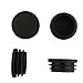 Uxcell a14010800ux0307 Plastic Tubing Tube Insert Caps Covers 30mm Dia Black (Pack of 10)