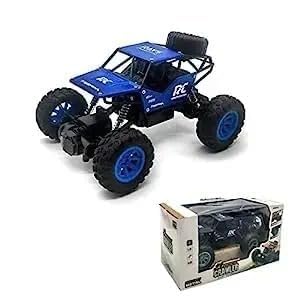 RC Rock Crawler Remote Control Car, Blue, 4-Wheel Drive, Off-Road Toy Vehicle for Kids-image-26