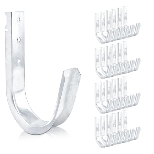 SIHAI 25-Packs 4” Inch J-Hooks, UL Certified Heavy-Duty Cable Support Hooks for Hanging CAT6/6A, Fiber Cable Management and Low Voltage Wiring