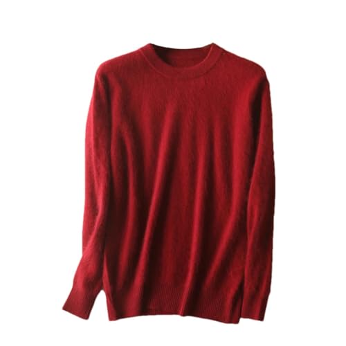 Men's Cashmere Sweater O-Neck Pullovers Knit Sweaters Winter Tops Long Sleeve Business Jumpers