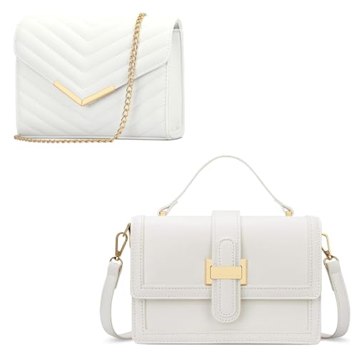 KKXIU Women Formal Vegan Leather Evening Envelope Clutch Purses a...