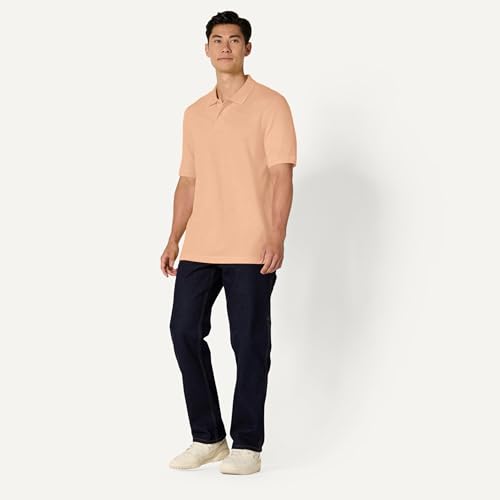 Image of Amazon Essentials Men's Regular-Fit Short Sleeve Cotton Pique Polo Shirt (Available in Big & Tall)