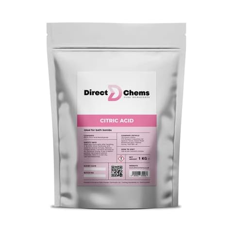 Citric Acid Cosmetics, Ideal for Bath Bombs, Premium Quality, No additives and synthetic products used Cover