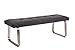 Produktbild Sitzbank Nena, Bezug Webstoff Grau, Metallgestell Edelst.Optik, 140x45x48cm