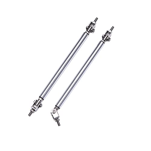 ZHANGSHUMIN Barra del Labbro del Paraurti per Auto Asta di Supporto Splitter for Barre duomi paraurti Anteriore Universale da 15 cm Aste di Protezione per Paraurti(15cm Silver)