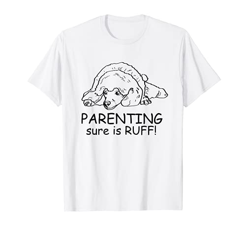 Poodle Dog Love-r Cute Funny Dog Mom T-Shirt, White