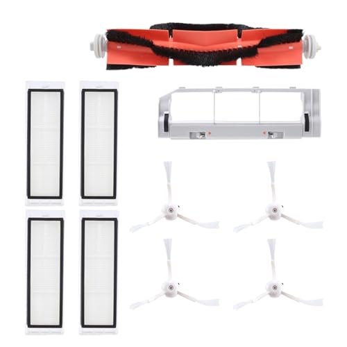 Robot Vacuum Cleaner Main Side Brush, Main Brush Cover, Filter Parts Compatible with Xiaomi 1 / 1S SDJQR01RR SDJQR02RR SDJQR03RR/Roborock S502-00 S5 Max S6