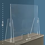 Q&B Grafiche PPF Parafiato parasputi da banco in plexiglass con...