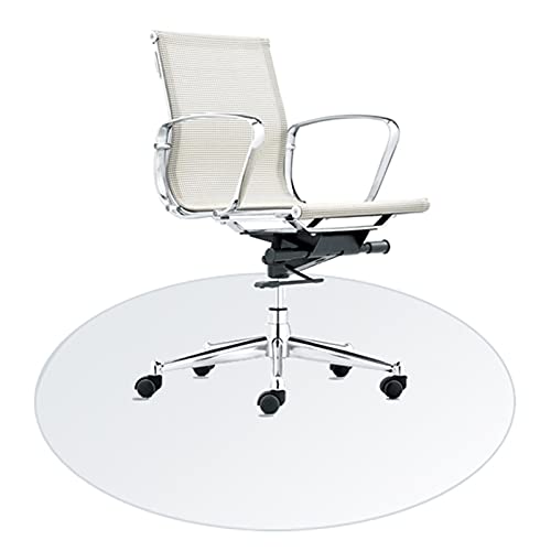 Zwysl Office Chair Mat Round Carpet Protector Strong Polycarbonate Floor Protector Mat Clear Floor Mats Protection For Swivel Chairs (Color : 1.5Mm, Size : Round 60 Cm) #TOP3