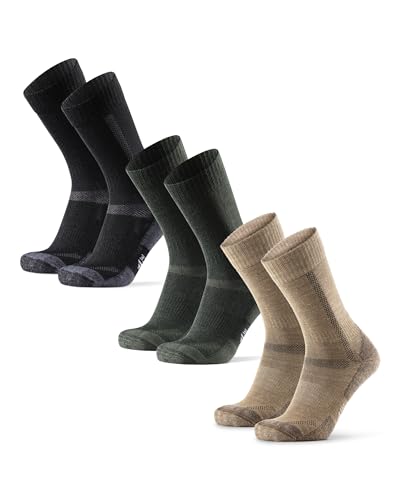 DANISH ENDURANCE merino wandelsokken met anti-blaar kussentjes, unisex, 3 paar, meerkleurig