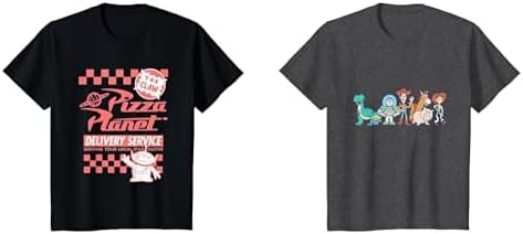 Disney Pixar Short Sleeve Crew Neck T-Shirts for Boys Girls Toddlers, Multipacks