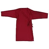 minkissy Salon Kittel Stylist Jacke Kosmetologie Uniform Friseur Cape Friseur Arbeitskleidung Haar Beauty Spa Gast Kunde Kimono Kleid Haustier Pflege Overalls Rot