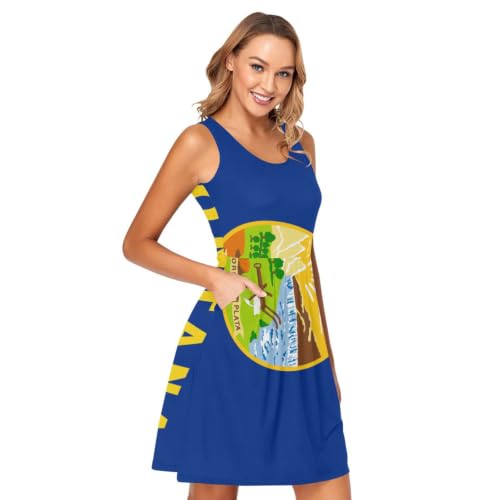 Robe débardeur sans manches Montana avec poches de rangement latérales