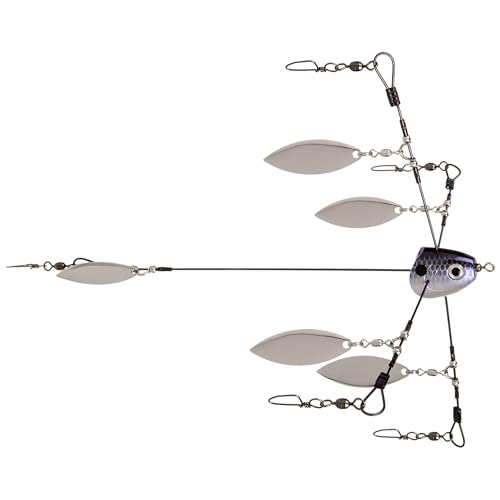 Strike King Tour Grade Titanium Umbrella Rig, Señuelo para Pesca de Bass
