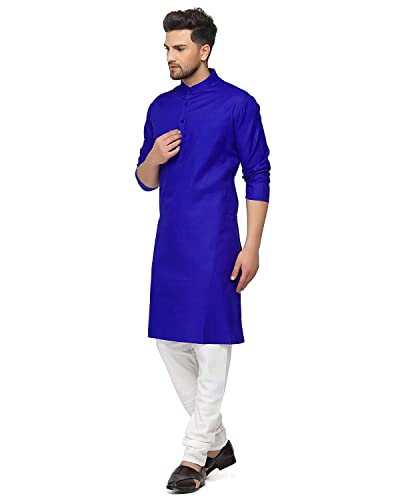 Image of Gauri Laxmi Enterprise Men's Cotton Kurta Pyjama Set