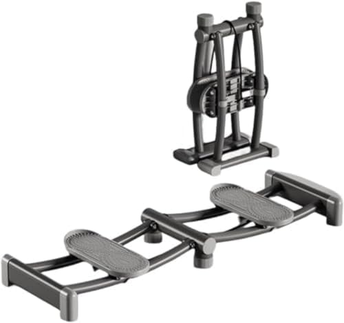 Runsweatレッグスライダー 脚トレーニング、減量器具、脚トレーニング太ももエクササイズ器具、スリミング太もも内転筋トレーニング、骨盤底筋トレーニング器具、スリミング器具、ストレッチ有酸素運動、ジム/リビングルーム用折りたたみ式屋内使用 (灰色) [並