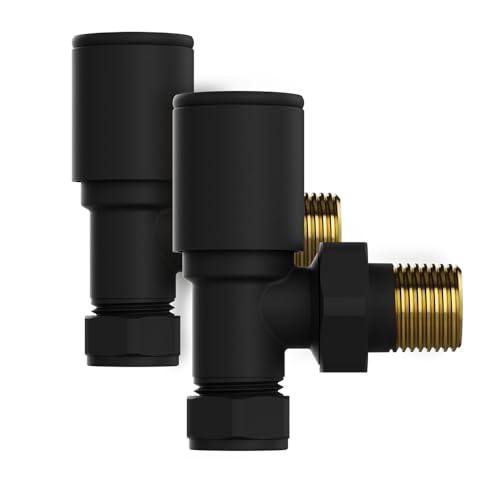 Kibath Llave Radiador Secatoallas acabado negro mate fabricado en latón