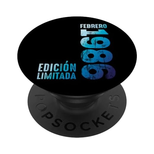 Edición limitada Febrero 1986 Retro 1986 Vintage 1986 PopSockets PopGrip Intercambiable