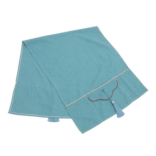 HOMSFOU funda para lavadora polvo cubierta del refrigerador pequeño Eliminación en línea cubierta protectora de la lavadora cubierta de tela decorativa protector superior de secadora Azul