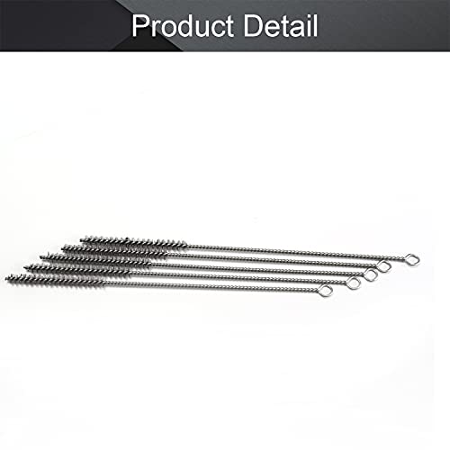 Image of Utoolmart Steel Wire Spiral Power Brushes, 0.4-inch Diameter, 12-inch Length, 5pcs