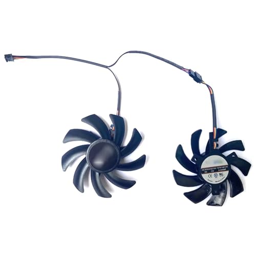 This Cooling Fan for for XFX R9 390 280x 270 290 350 370X 380 for PNY GTX 1070 for Palit GTX 1060 1070TI 1070 1080 Dual Graphics Card Version 85mm FDC10H12S9-C FD7010H12S 0.35A 4 Pin