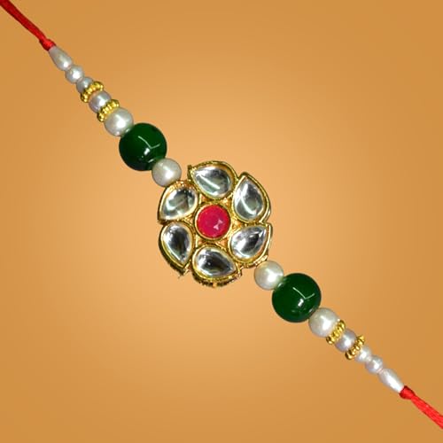 Image of Frostick Rakshabandhan Special Rakhi gift for brother, Chocolate Gift Pack - 4 Pcs (Includes Rice & Tilak)