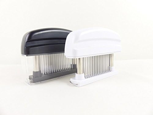 Fuxus of 48 Sharp Stainless Steel Blades Meat Tender Hand Steaker Meat Tenderiser Steaker New black