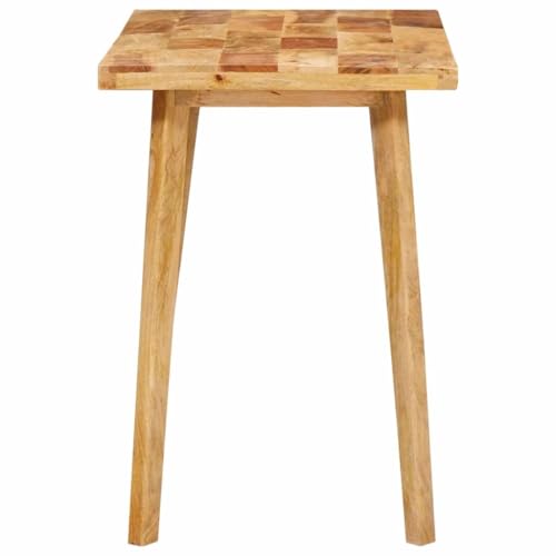 Mesa de cocina rústica marrón natural de madera 100x55x75cm 7