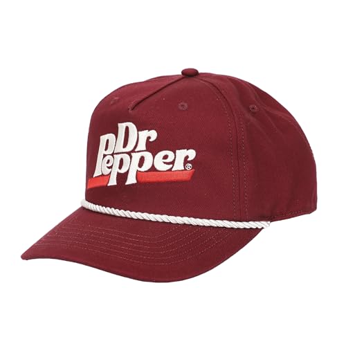 Dr Pepper Classic Logo Maroon Grandpa Cap