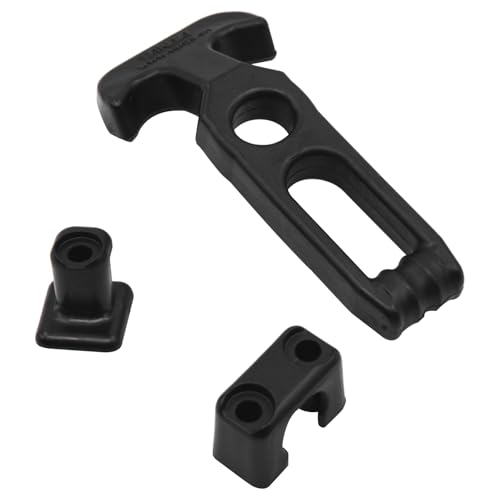 Image of 2PCS Flexible Rubber Hood Latch, Toolbox T-Handle Hasp Draw Latches, Catch Replacement for Farm Machinery, Golf Cart, Cooler, Engineering Machine Hood and Shock Absorption Buckle(Black)