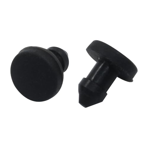 Image of 30 Pcs 4 mm Silicone Plugs Waterproof Stoppers, Black Round Rubber Plugs for Round Holes