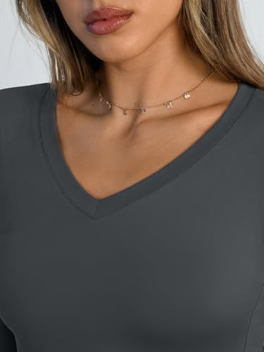 Image of Trendy Queen Womens Long Sleeve Shirts 2026 Fall Fashion Basics Crop Tops