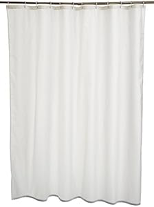 Amazon Basics Duschvorhang, Weiß, 183 x 183 cm