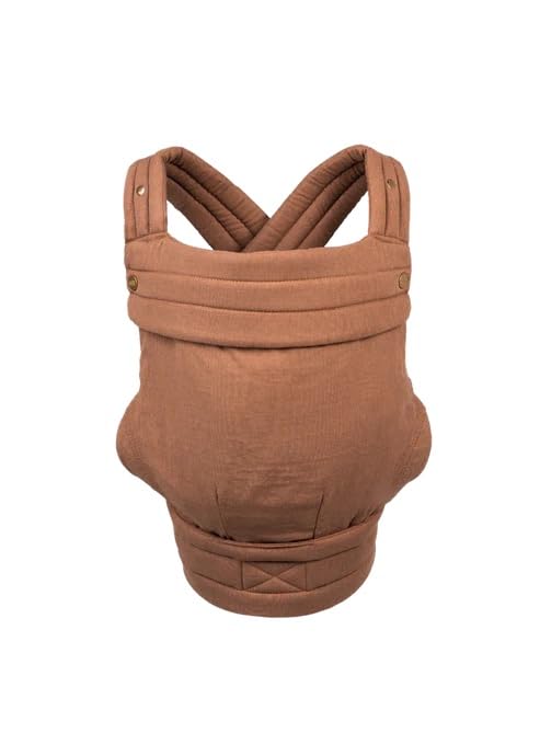 Mabe Monarch Ergonomic Baby Carrier Premium Cotton Soft Structured Newborn to Toddler Carrier with Hip-Healthy Design 3 Carry Positions 9-46 lbs Lightweight & Breathable Mocha Check product thumbnail 19