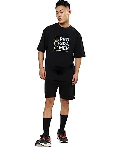 Image of Mens Oversized Printed Half Sleeve Branded Cotton T-Shirt for Mens || Back Printed t Shirts for Men || Oversized t Shirts for Men