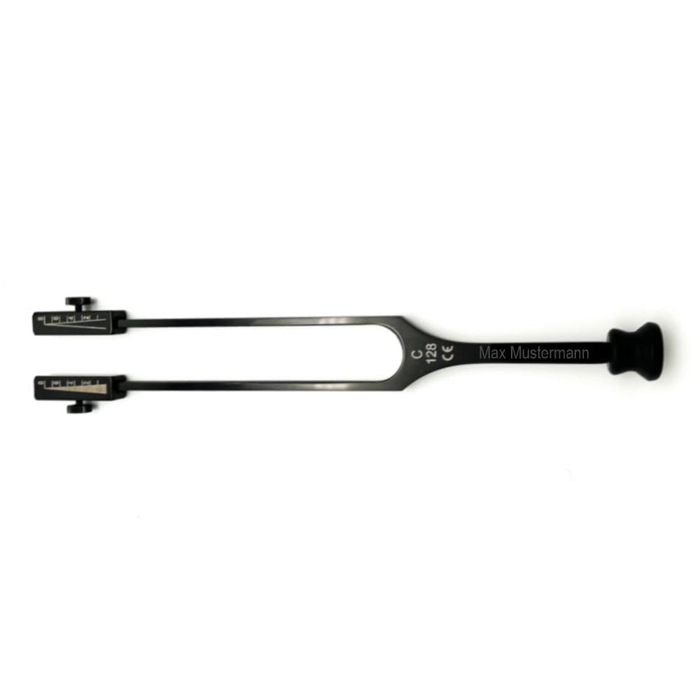 Stimmgabel nach Rydel Seiffer c128/c64 Hz - hochglanz schwarz mit gravierten Dämpfern und individueller Gravur