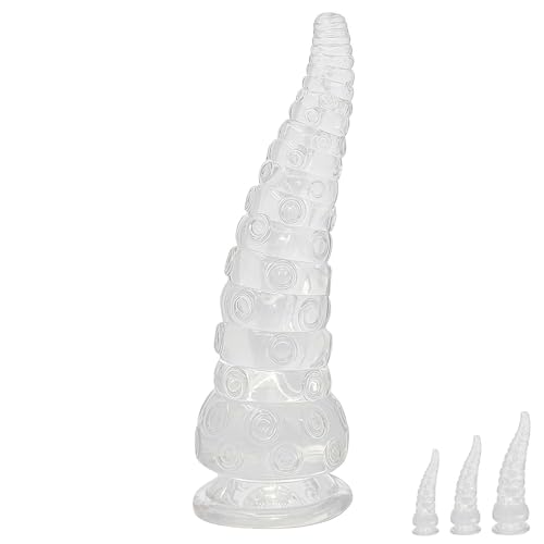 アナルプラグ 吸盤付き 触手デザイン 凹凸テクスチャー TPE素材 柔らかい フィット設計 初心者向け 大人用 アクセサリー 4サイズ選択 (XL) - 画像1