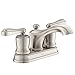 Moen 84340SRN Centerset Bathroom Faucet with Pop-Up Drain Assembly, Spot Resist Brushed Nickel