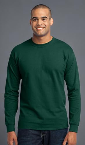 Port & Company Men's Tall Long Sleeve 50/50 Cotton/Poly T Shirt2