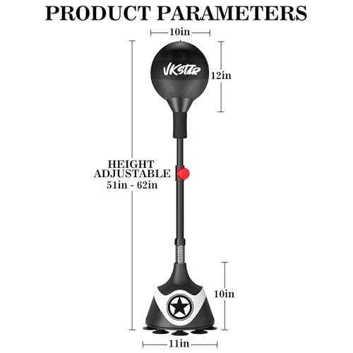 Boxing Bag with Stand for Teens & Adults -for Training Boxing Equipment Stress Relief and Fitness Set with Punching Bag & Gloves，Home Gym Equipment