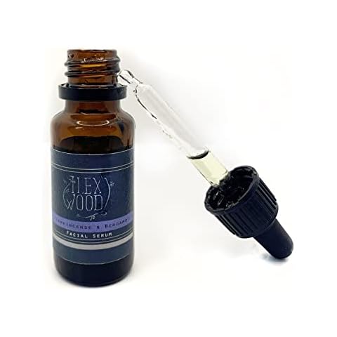 Frankincense and Bergamot Facial Serum - 100% Natural, Vegan, Moisturising for both Men & Women, Cruelty Free, Anti Ageing, Wrinkle and Line Reducing Ingredients, Handcrafted in the UK - 20ml Cover