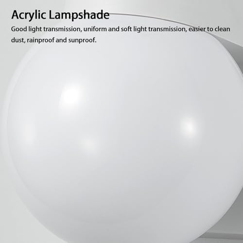 Aplique de Pared IP65 con Luz Blanca y Estructura Acrílica 4