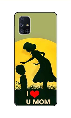 Image of Metal TPU Printed Back Cover for Samsung Galaxy A71S (Love U Mom) 360 Degree Protection | Camera Protection -25092024(AR)
