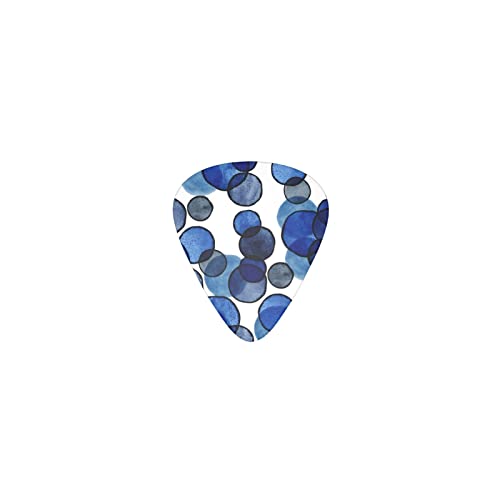 青い泡 デザインギターピック guitar pick ティアドロップ型 エレキギター/アコースティックギター/クラシックギター/ベース等の練習に最適な12枚セット