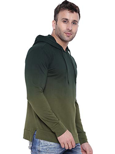 Image of GRITSTONES Tan dye Hooded T-Shirt GSHDOMB2029-P
