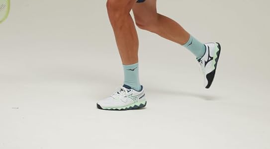 Mizuno Wave Enforce Tour 2 Ac Court Tênis masculino, Branco/preto
