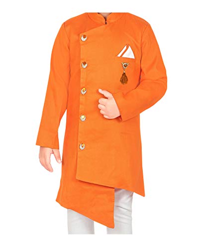 Image of AHHAAAA kids ethnic wear Indo Western Kurta Pyjama Set for Boys