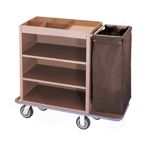 Lockable Hotel Cart - Multi-Functional Industrial Cleaning Trolley for Housekeeping & Room Service - Durable, Efficient, and Secure Solution for Hospitality Management