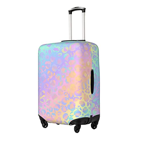 Highly Elastic Spandex Suitcase Cover Luggage Cover Protector Small Fits 18 to 21 Inch Leopard Print Gradient Background Prints2